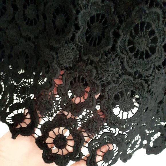 NWT Joe Fresh black floral lace-like skirt Size 14 - Picture 6 of 6